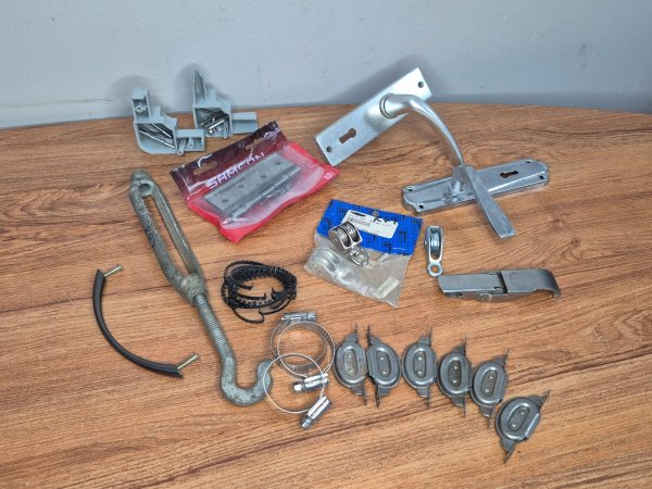 Mixed Hardware Oddments — Hinges, Pulleys, Clamps and Glides