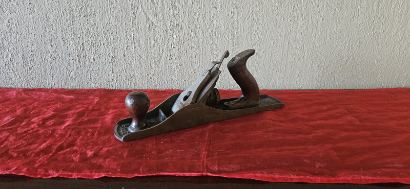 Stanley Bailey Vintage Wood Hand Plane — Collectible Tool