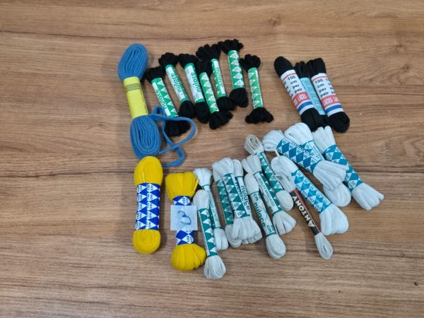 Shoelace Bundle — Blue, Yellow, White and Black, 60–150cm