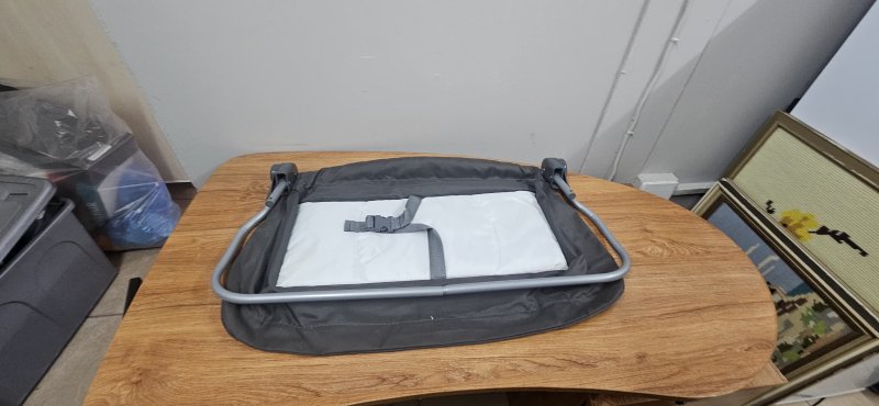 Baby Carrycot Attachments Bundle — Folding Stand, Parent Tray, Covers & Liner