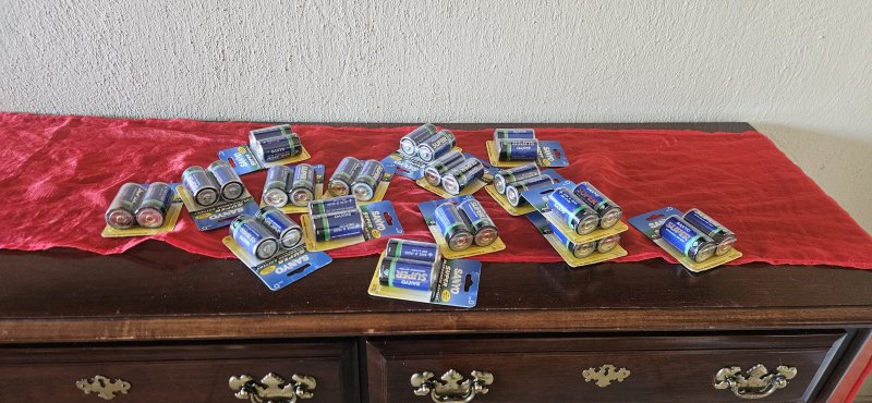 Sanyo Super Size-D Batteries — Loose Blister Packs (Bulk Lot)