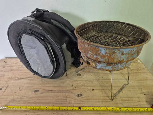 Portable Charcoal Braai / BBQ with Padded Carry Bag