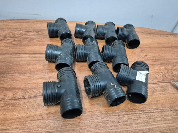 Poly Irrigation Tee Fittings 50mm ×10