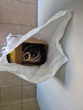 Bulk Lot of Electrical Cables, Cords & Adapters + D-Link Ethernet Switch