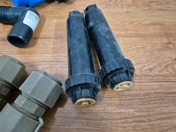 Mixed Irrigation Fittings plus Two Rain Bird Pop-Up Sprinklers