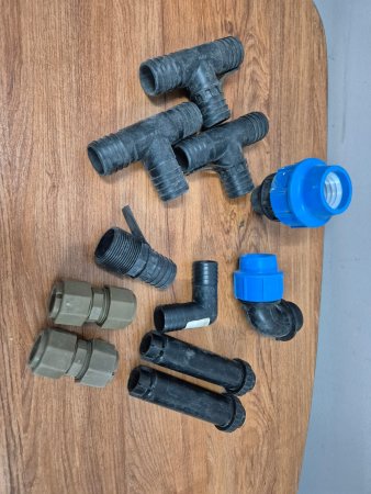 Mixed Irrigation Fittings plus Two Rain Bird Pop-Up Sprinklers