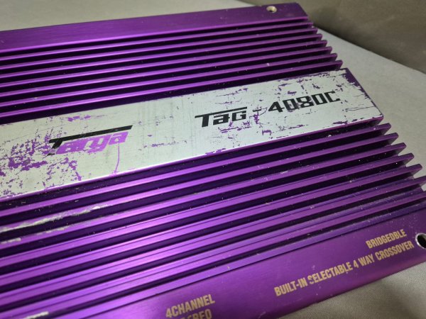 TAG / Targa 4080C Car Amplifier — Purple, 4-Channel 1000W