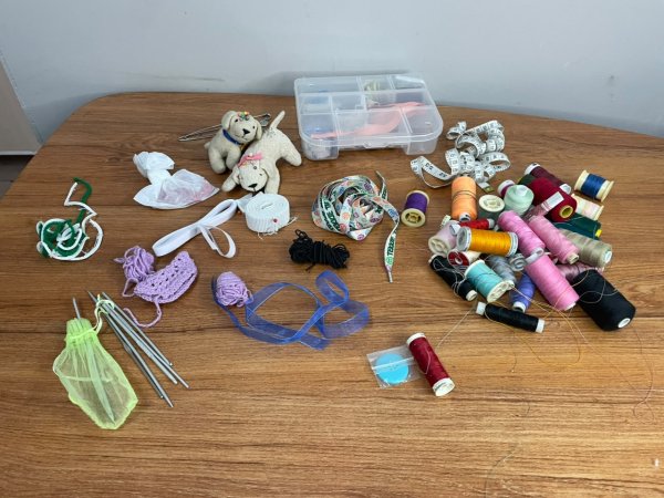 Sewing & Haberdashery Bundle — Thread, Notions, Organiser Box & More
