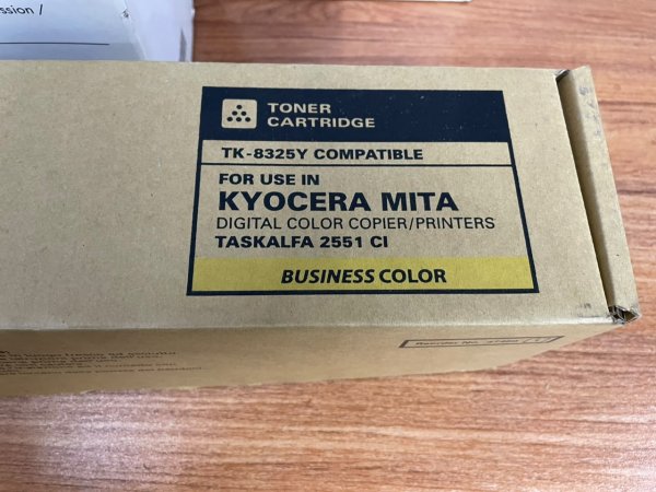 Empty Printer Toner Cartridges for Refilling — HP 124A Set + Kyocera TK-8325Y