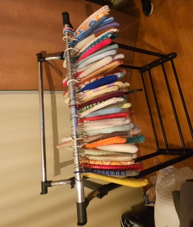 Bundle of Hand-Crocheted Padded Coat Hangers ×30+