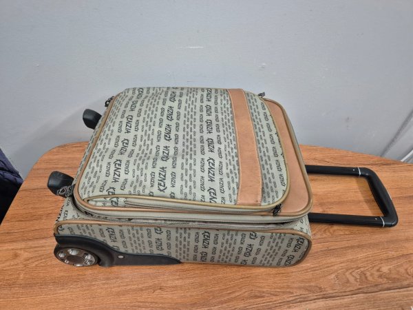 Kenzia Cabin Trolley Suitcase — Monogram Canvas, Two Wheel