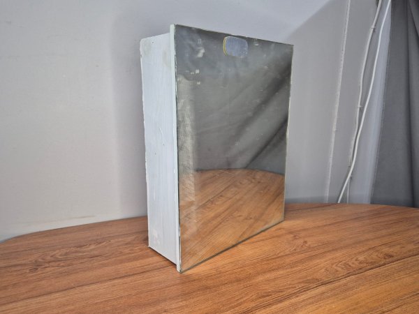 White Painted Bathroom Wall Cabinet — Two Shelves