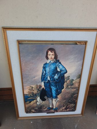 "Blue Boy" & "Pinkie" — Pair of Framed Gainsborough & Lawrence Prints