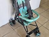 Teal & Grey Folding Umbrella Stroller — Toddler Pushchair - Image 2
