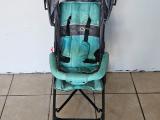 Teal & Grey Folding Umbrella Stroller — Toddler Pushchair - Image 4