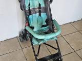 Teal & Grey Folding Umbrella Stroller — Toddler Pushchair - Image 1