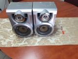 Samsung 2-Way Bookshelf Speaker Pair — Silver, Tested Working - Image 1