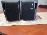Aiwa 2-Way Bookshelf Speaker Pair — Black, Tested Working - Image 1