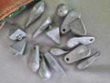 Leather Rod-Holder Gimbal Belts ×2 + Assorted Lead Sinkers - Image 3