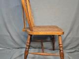 Antique-Style Wheel-Back Windsor Side Chair — Solid Oak - Image 2