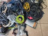 Bulk Lot of Electrical Cables, Cords & Adapters + D-Link Ethernet Switch - Image 3