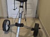 Donnay 2-Wheel Pull-Along Golf Trolley — Silver Aluminium - Image 1