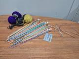 Knitting Bundle — Assorted Needles, Milward Pin Gauge & Yarn - Image 1