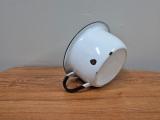 Vintage Phoenix Enamel Chamber Pot — White with Black Rim - Image 4