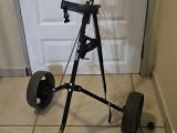Spyder 2-Wheel Pull-Along Golf Trolley — Black - Image 1