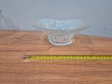 Textured Glass Bowl — Branch Pattern, approx 22cm - Image 2