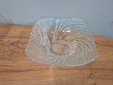 Textured Glass Bowl — Branch Pattern, approx 22cm - Image 1