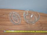 Cut-Glass Oval Dish and Plain Glass Serving Bowl - Image 2