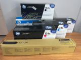 Empty Printer Toner Cartridges for Refilling — HP 124A Set + Kyocera TK-8325Y - Image 1