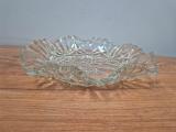 Pressed Glass Serving Plate — Grape & Starburst, approx 24cm - Image 2
