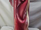 Vintage Burgundy Patent-Leather Golf Bag - Image 4