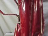 Vintage Burgundy Patent-Leather Golf Bag - Image 3