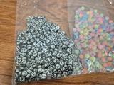 Alphabet Letter Beads — Four Bags plus Elastic Cord - Image 2
