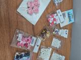 Scrapbooking Embellishment Bundle — Roses, Bows, Pearls & Brads - Image 1