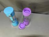 Portable USB Rechargeable Blenders ×2 — Blue & Purple - Image 2