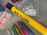 Stationery & Craft Bundle — Notebooks, Pencils, Glue & Washi Tape - Image 3
