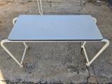 Adjustable Overbed Table — Castors, Laminate Top - Image 1