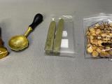 Wax Seal Stamp Kit — Brass Bow Seal, Spoon & Sealing Wax - Image 3