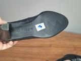 Froggie Black Leather Court Shoes — Size 3, Cap Toe - Image 5