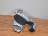 Froggie Silver Metallic Platform Sandals — Size 4 - Image 6