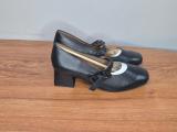 Froggie Black Leather Mary Janes — Size 4, Block Heel - Image 2