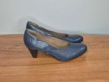 Froggie Navy Leather Court Shoes — Size 9 - Image 3