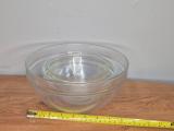 Glass Nesting Mixing Bowls — Set of Four, Graduated - Image 3